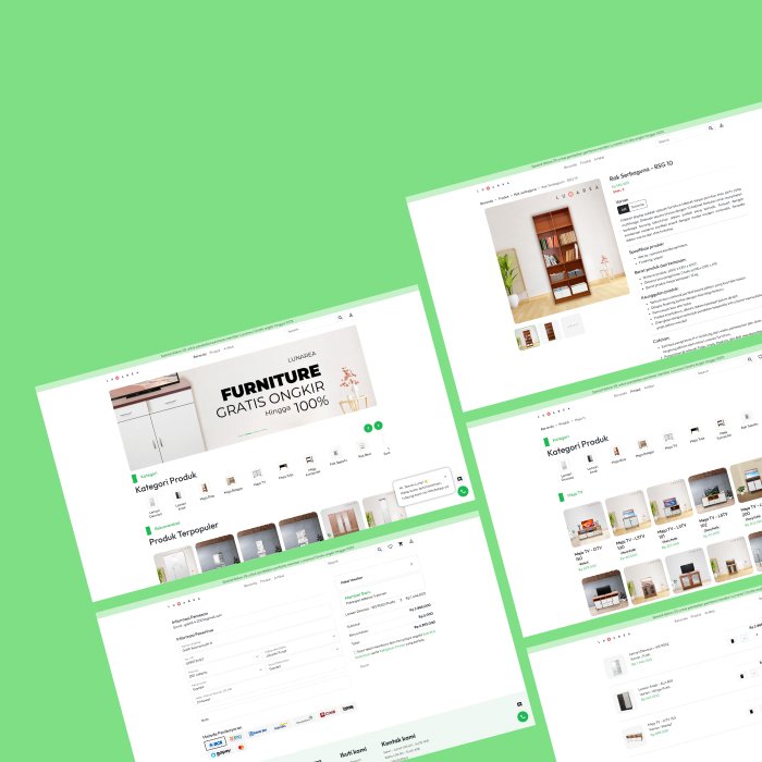 LUNAREA Furniture website preview